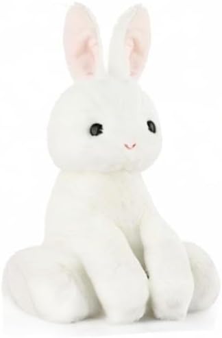 Rabbit Bunny Stuffed Animals Plush Toys with Pink Ears for Kids Girls Boys Girls Babies Birthday Easter Christmas Bedtime Gifts, Off White