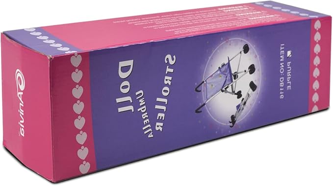 Anivia Stroller Toy Collection Doll Stroller Baby Doll Accessories for Toddlers 1-3Heart Design Gifts for Toddlers and Girls Toy Stroller