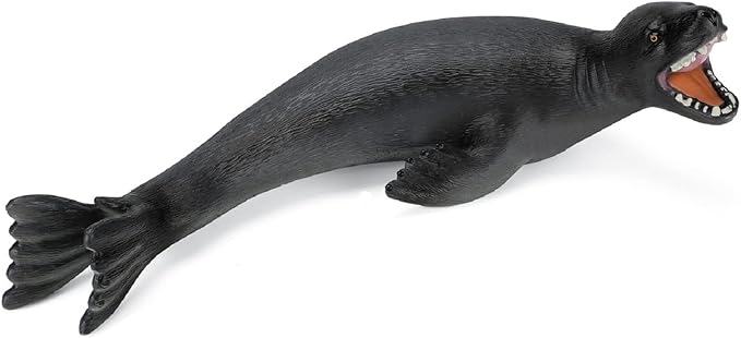 SmilerSmile Larg Gray Animal Squeeze Toy, 1 pc 15Inch Soft Filled Rubber Sea Educational Toys (Seals)