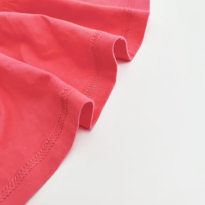 Bumeex Girl's Dresses Cotton Ruffle Sleeve Tiered Swing A-Line Cute Midi Casual Sundress