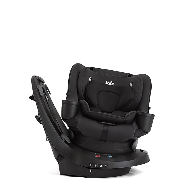 Joie Chili Spin 360 2-in-1 Rotating Convertible Car Seat with a 360 Spin and Easy Installation - Lower Anchor Attachment or Vehicle Belt Installation (Shale)