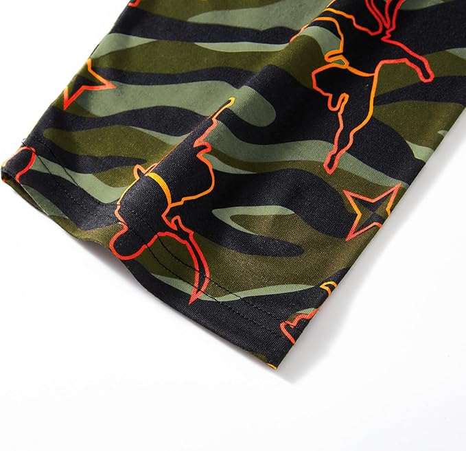 Beezizac Little Big Boys Pajamas Cozy Short Sleeves & Pants Cool 2-Piece PJ Set Kid Sleepwear Size 6-18