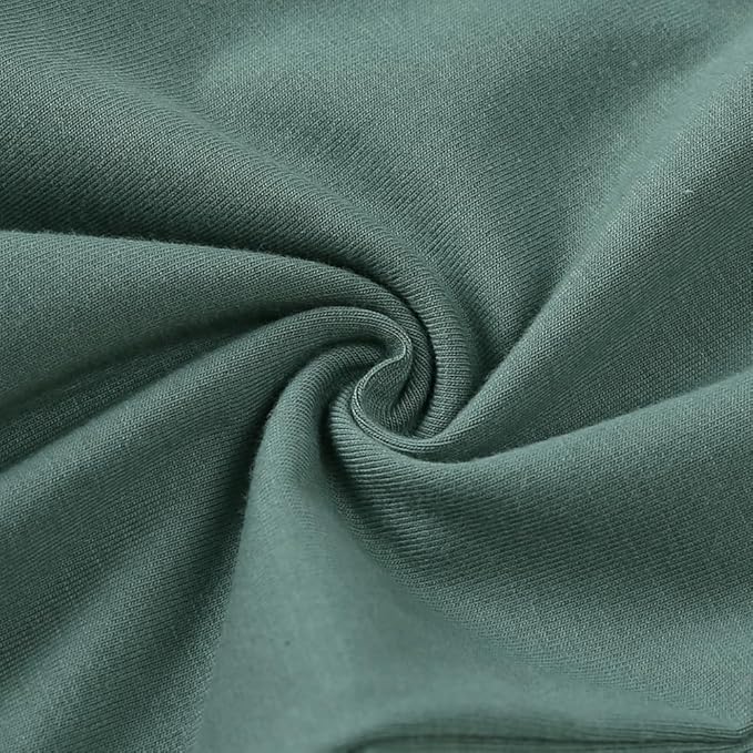 JunNeng 2 Pack Footless Long/Short Sleeve Baby Romper with Zipper Cotton Infant Sleepwear