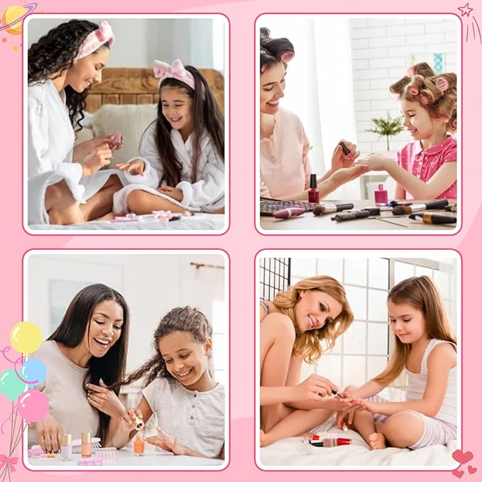 Misssix 78 Pcs Press on Nails for Kids, 3 Pack Kid Fake Nail Kit Cute Press on Nails, Stick On Nails Stuff for Girls 8-12 Years with Nail Glue, Colorful Flower