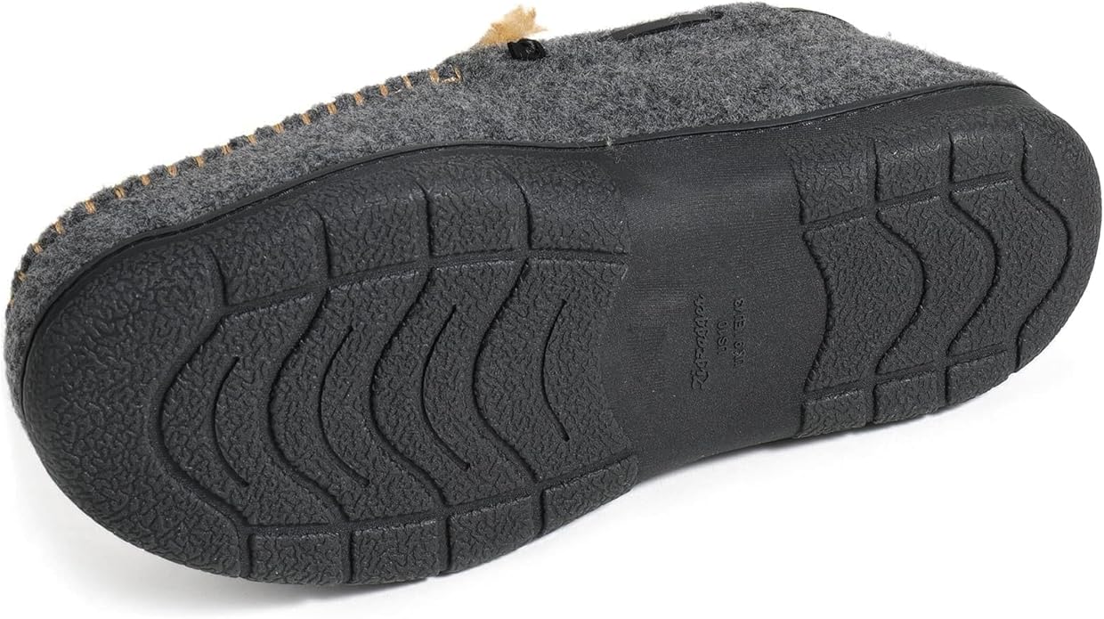 Zigzagger Men's Moccasin Slippers Memory Foam House Shoes, Indoor and Outdoor Warm Loafer Slippers