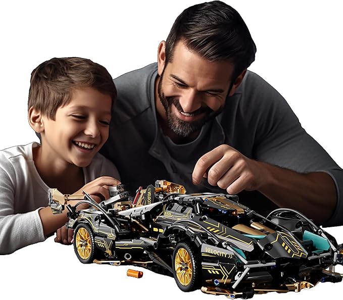Sport Racing Car Building Block Sets for Adults, Remote Control 1:14 Race Supercar Toys Kits with LED RC Collectible MOC Model Construction Birthday Gifts for Boys Teens Men Age 8-12 12-16,14+
