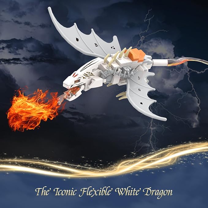 WINNER SPACE Lighting Magic Castle Wizarding Bank Building Sets, Magic Castle Architecture Model Collection Display, Dragon Toys, Ideas Building Toy for Adults Boys Girls (1056 PCS)