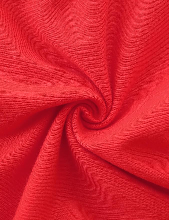 Bumeex Girl's Dresses Cotton Ruffle Sleeve Tiered Swing A-Line Cute Midi Casual Sundress