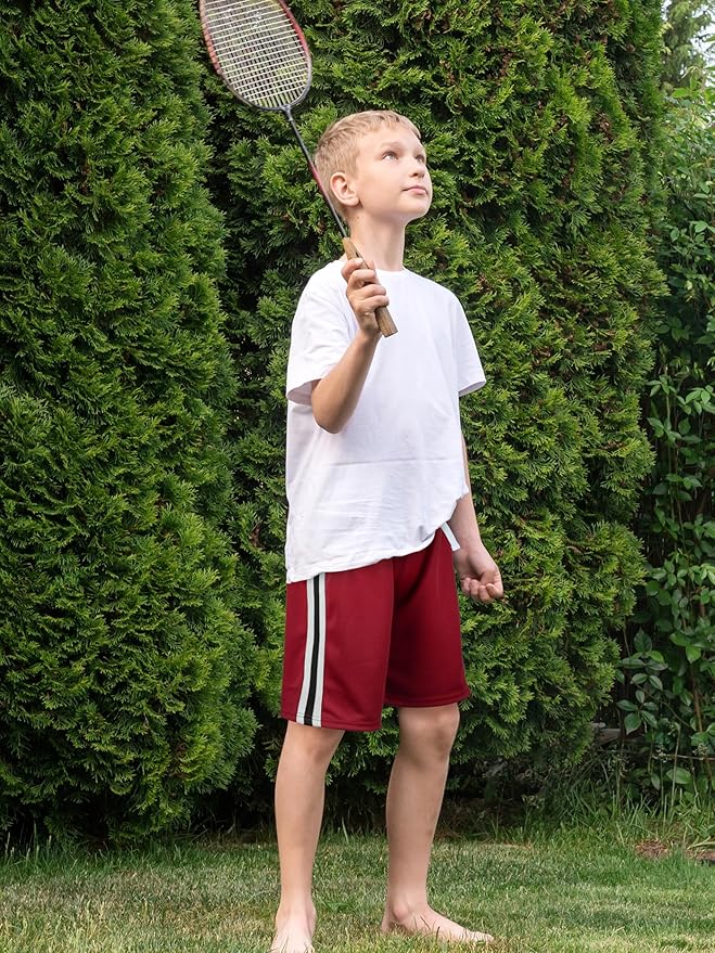 5 Pack Boys Shorts Boys Athletic Basketball Mesh Kids Soccer Gym Shorts Clothes Quick Dry Active Sports Shorts