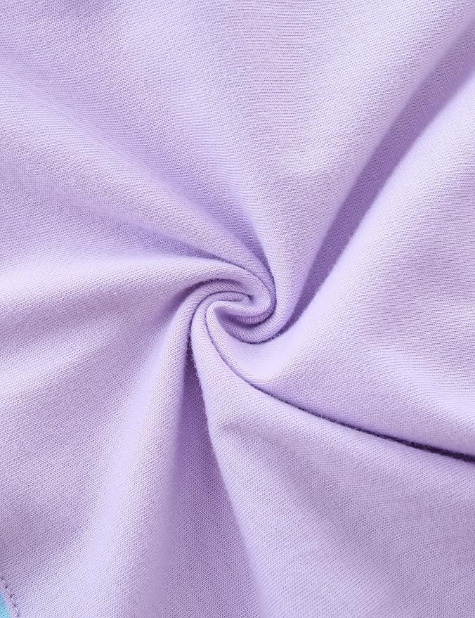 Bumeex Girl's Dresses Cotton Ruffle Sleeve Tiered Swing A-Line Cute Midi Casual Sundress