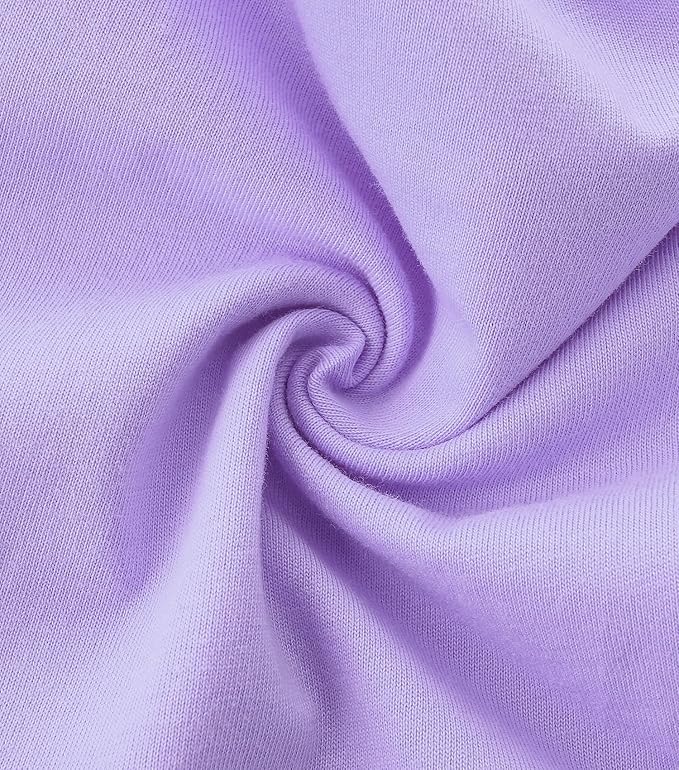 Bumeex Girl's Dresses Cotton Ruffle Sleeve Tiered Swing A-Line Cute Midi Casual Sundress