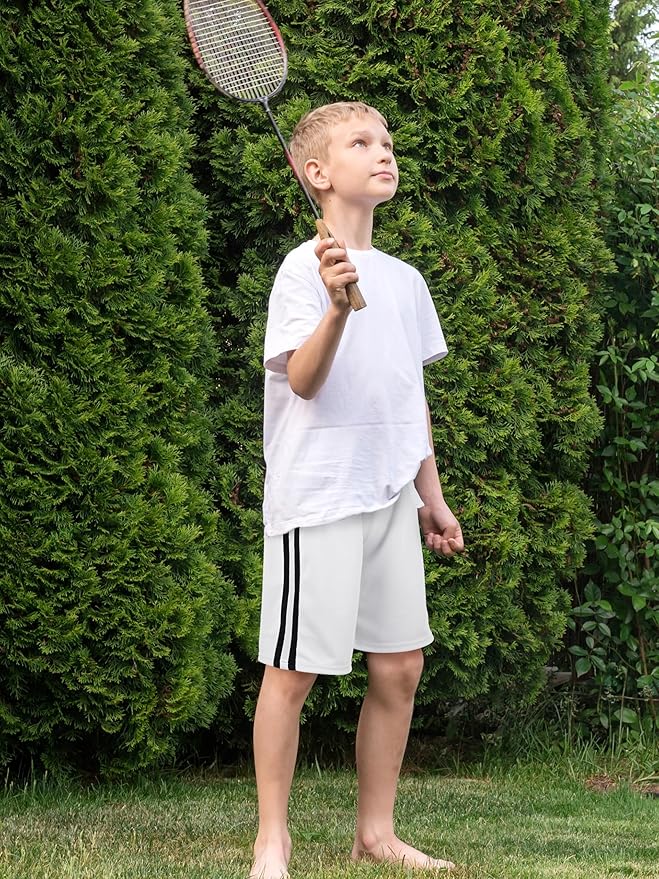 5 Pack Boys Shorts Boys Athletic Basketball Mesh Kids Soccer Gym Shorts Clothes Quick Dry Active Sports Shorts