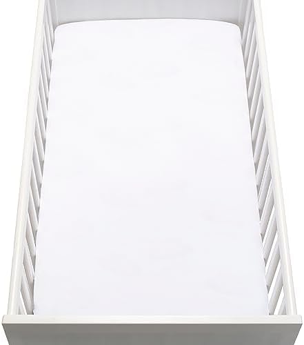 Newton Baby Fitted Dual Layer Crib Sheet (2-Pack) - Ultra Breathable and Soft, Organic Gauze, Fits All Standard Cribs, Plain White