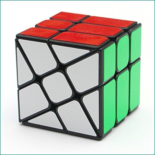 CuberSpeed Windmill Magic Cube 3x3 Black Wheel Fenghuolun Twisty Puzzle 3x3x3 Speed Cube Puzzle