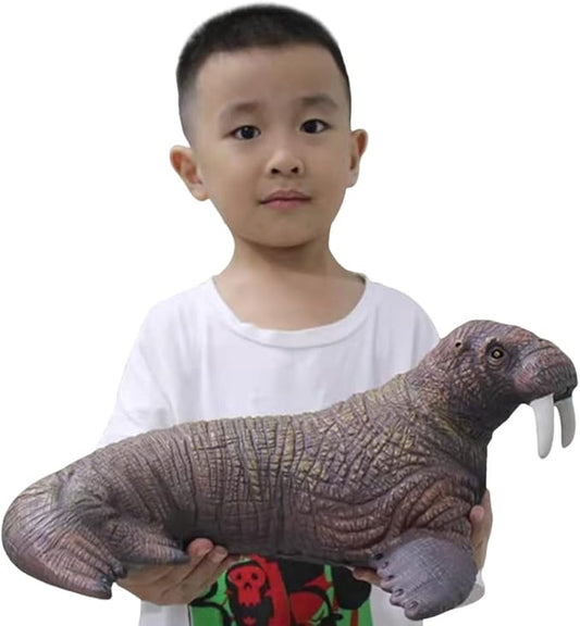 SmilerSmile Simulated Ocean Big Animal, One pc 15Inch Soft Filled Rubber Sea Educational Toys (Walrus)
