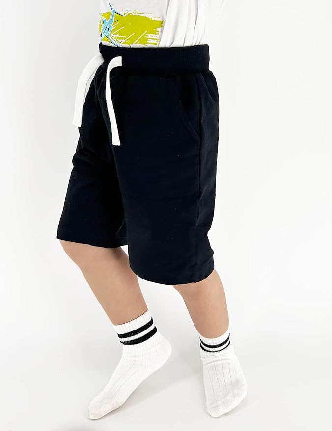 Bumeex Boys 2pk Cotton French Terry Casual Shorts