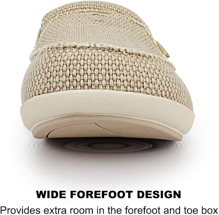 Mens Slippers with Arch Support, Canvas House Slipper for Men with Velvet Lining, Slip On Clog, Indoor Outdoor House Shoes with Anti-Skid Rubber Sole