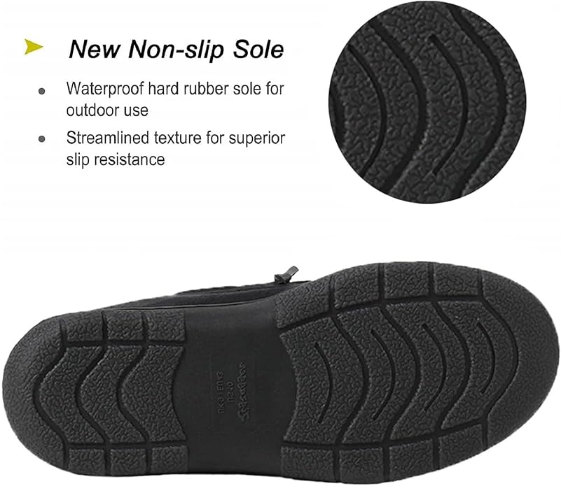 Zigzagger Men's Moccasin Slippers Memory Foam House Shoes, Indoor and Outdoor Warm Loafer Slippers