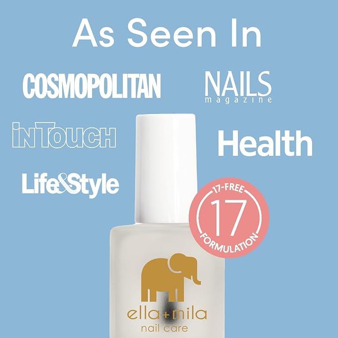 ella+mila "No More Biting" Nail Polish - Bitter Taste Nail Biting Treatment for Kids & Adults - Effective Thumb Sucking Stop for Kids (2-Pack)