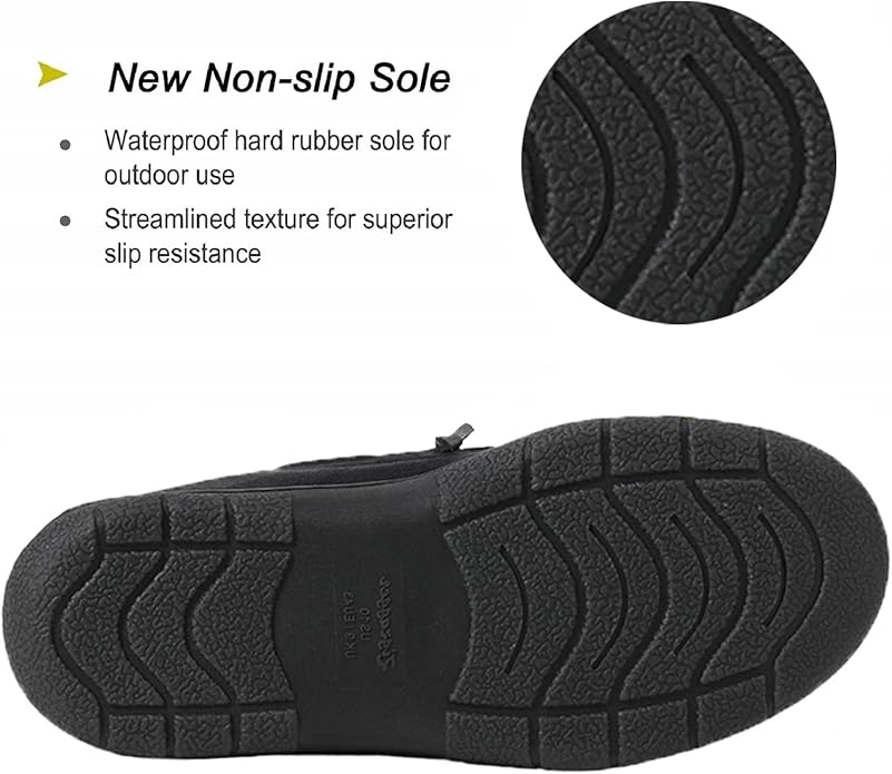 Zigzagger Men's Moccasin Slippers Memory Foam House Shoes, Indoor and Outdoor Warm Loafer Slippers