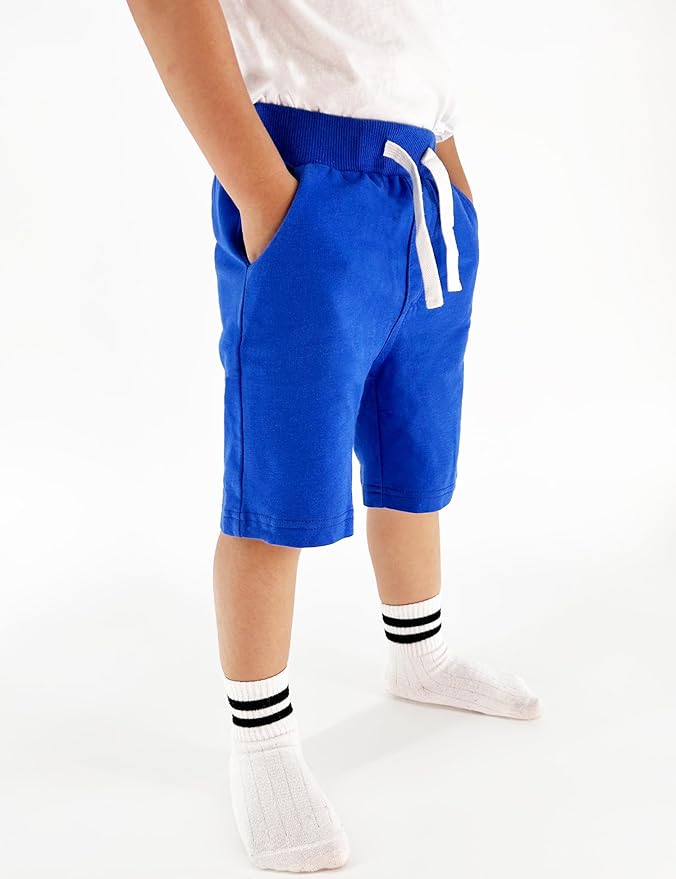 Bumeex Boys 2pk Cotton French Terry Casual Shorts