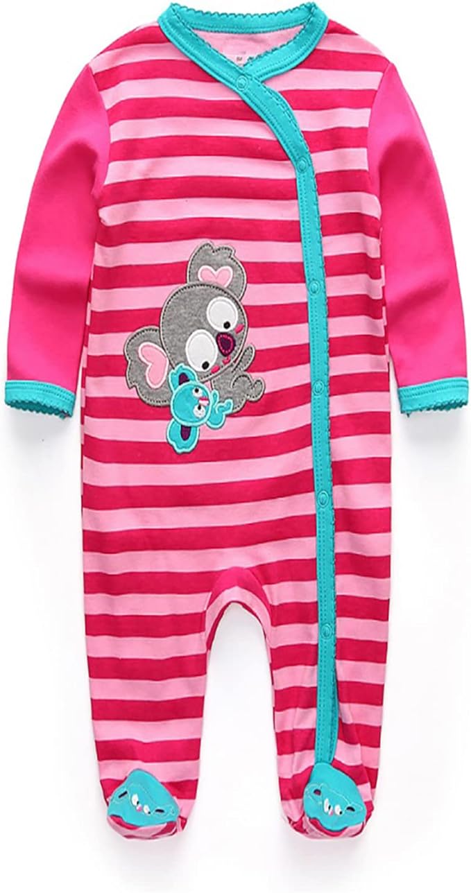 Baby and Toddler Footed One-Piece Romper Jumpsuit Cotton Baby Clothes Play Infant Girls Boys Newborn Outfits