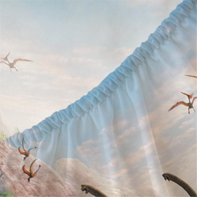 Dinosaurs Bed Sheets Set Full for Boys 3D Realistic Dinosaur Green Fitted Sheets Set Ancient Dinosaur Theme Kids/Adults/Teens Bedroom Bedding Sheet Set,Full Size(3pc)