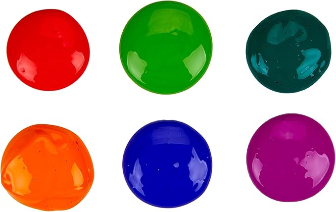 Crayola Washable Kids Paint (6ct), Essential Preschool Supplies, Paint Set for Kids, Must Have Arts & Crafts Supplies, Nontoxic, Preschool Learning Activities for Toddlers