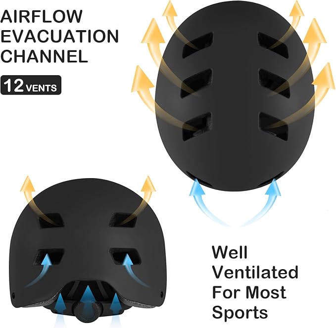 Kids Bike Helmet for 3-5-8-14+ Age Girls and Boys, Kids Helmet with Knee Pads Elbow Pads Wrist Guards,Ventilation Multi-Sport Scooter Roller Skate Rollerblading Skateboarding Climbing Cycling