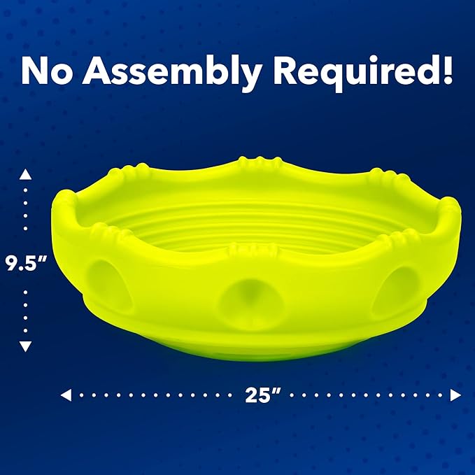 Simplay3 Two Sided Rock Around Wobble Disk and Climbing Dome 2 Pack for Toddlers and Kids - Rocking and Climbing - Indoor/Outdoor - Yellow/Green, Made in USA (2 Pack)