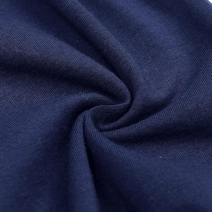 JunNeng 2 Pack Footless Long/Short Sleeve Baby Romper with Zipper Cotton Infant Sleepwear