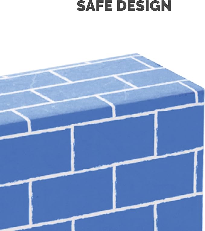 Bankers Box at Play Cardboard Building Blocks, 20 Pack, Large and Medium Montessori Toy Blocks for Kids and Families