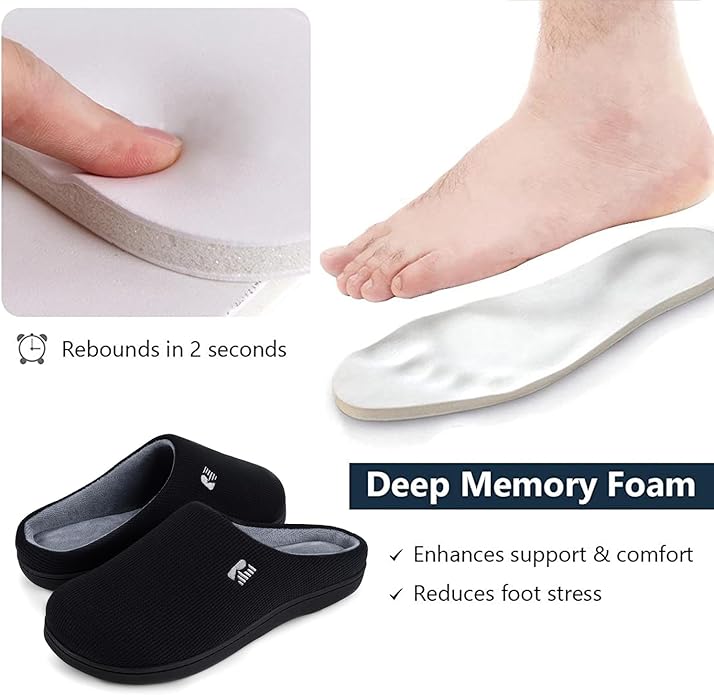 RockDove Men's Original Two-Tone Memory Foam Slipper