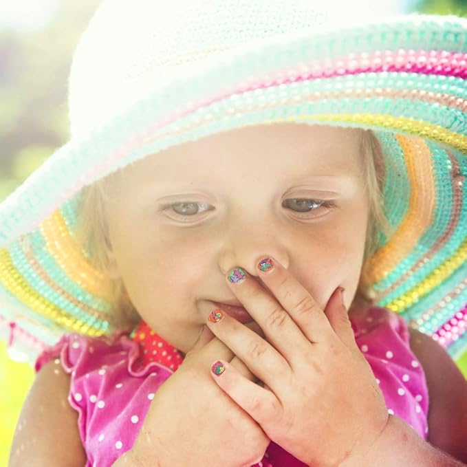 db11 Mermaid Nail Art Stickers Decals for Teens, 200+ Mermaid Princess Nail Wraps Tips for Fingernail Toenail Acrylic Decoration Easter Birthday Party Favors