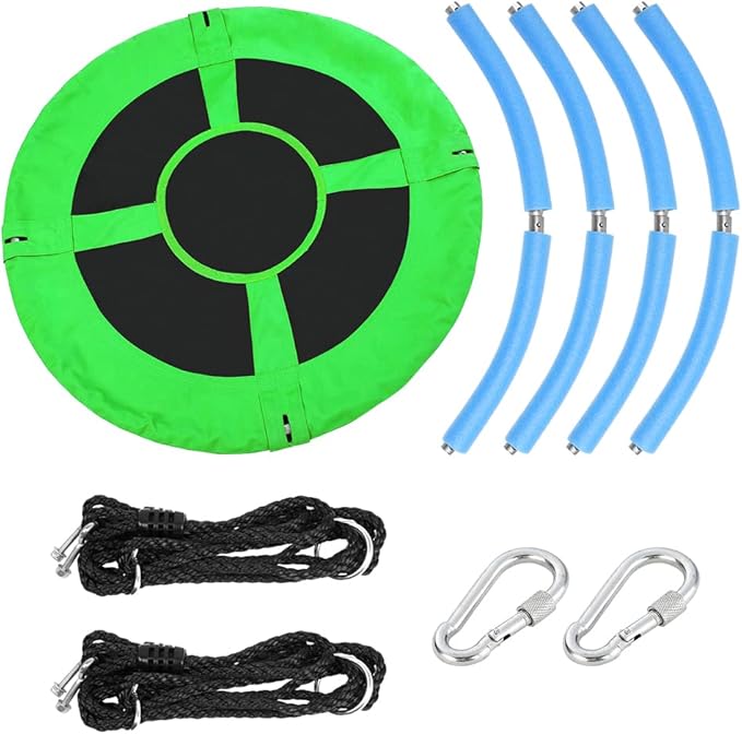 Saucer Tree Swing Seat for Kids 40 Inch Outdoor Round Tree Swing for Children Outdoor Swing Set Accessories