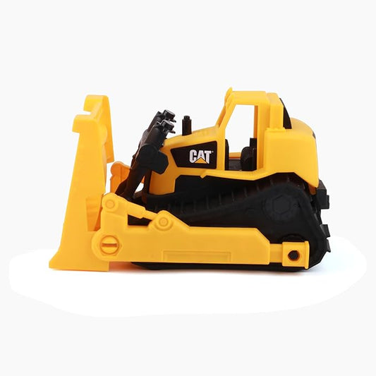 Cat Construction Fleet 10” Bulldozer Toy – Heavy‑Duty Plastic, Working Blade & Free‑Rolling Wheels, Indoor/Outdoor Sandbox Vehicle for Toddlers & Kids Ages 2 +