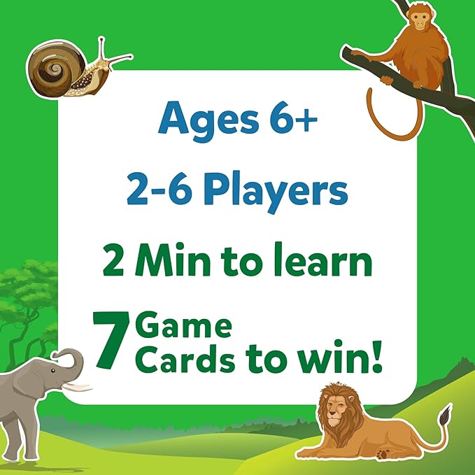 Skillmatics Guess in 10 Animal Planet, Card Game, Perfect for Boys, Girls, Kids, Teens, Adults Who Love Animals, Trivia Games, Travel Games, Gifts for Ages 6, 7, 8, 9, 10, and Up