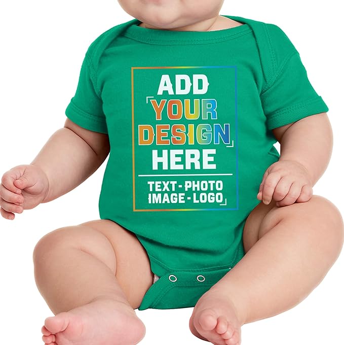 TEEAMORE Custom Front & Back Print T-Shirt Hoodie Sweatshirt Long Sleeve Tank Top with Your Image for Men Women Kids Baby