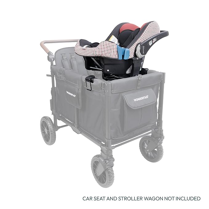 WONDERFOLD Infant Car Seat Adapter for Britax Car Seat - Full 360-Degree Rotation, Easy to Install & Folds with Wagon Stroller, W4 Series