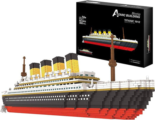 Titanic Ship Model Building Block Set, 3800Pcs Micro Mini Building Blocks, DIY Educational Toy for Adults and Kids