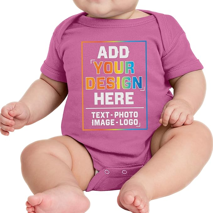 TEEAMORE Custom Front & Back Print T-Shirt Hoodie Sweatshirt Long Sleeve Tank Top with Your Image for Men Women Kids Baby