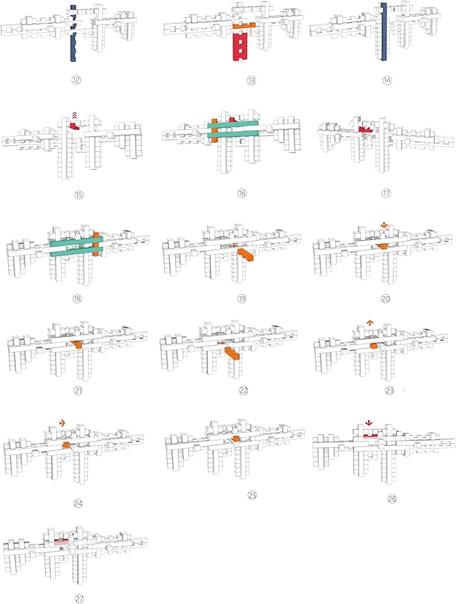 Toy Gun Educational Wooden Building Blocks - 53 Pcs Assembled into 10+ Various Shapes, STEM Toy Gift for Kids, Building Toys for Ages 5+ and Adults