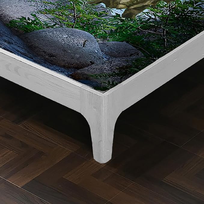 Kids Queen Dinosaur Fitted Sheet Set, 3pc (Fitted Sheet + 2 Pillowcases), Soft Microfiber, Dinosaur Bedding Decoration