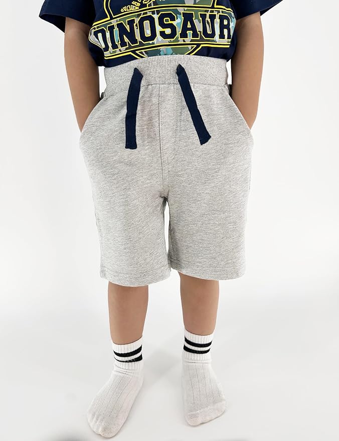 Bumeex Boys 2pk Cotton French Terry Casual Shorts