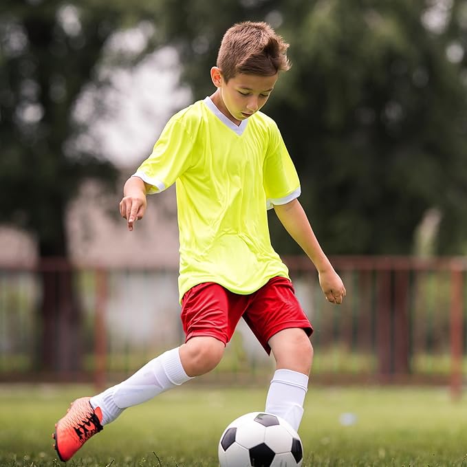 5 Pack Boys Athletic Shorts Active Performance Youth Kids Basketball Shorts Quick Dry with Elastic Waist Pockets