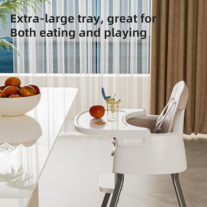 Portable Baby Highchair for Months Infants and Toddlers with 5 Point Harness Convertible Comfortable Seat for Cozy Eating Table Sit Up High Chair and Seats for Sitting Up Back Booster Feeding Chairs