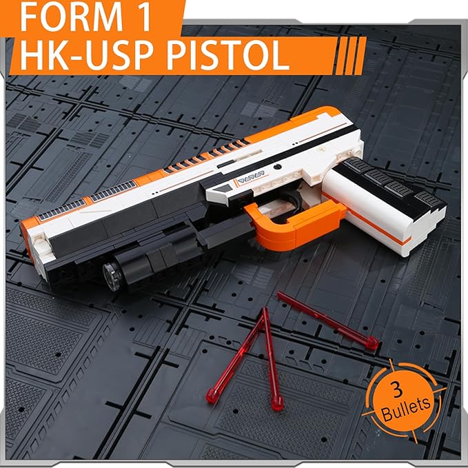 LITTLE FROGGY Toys 3-in-1 Building Block Gun Compatible with Lego Bricks Features Pistol Sniper Rifle Ideal Gift for Boys 273 PCS