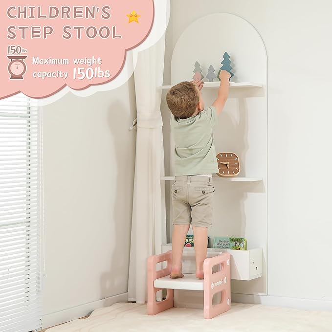 Montessori Table and Chair Set, Kids Table and Chairs, Height-Adjustable Toddler Table and Chair Set, Table Chair for Ages 3-8, Childrens Table for Daycare, Classroom