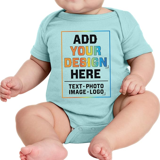 TEEAMORE Custom Front & Back Print T-Shirt Hoodie Sweatshirt Long Sleeve Tank Top with Your Image for Men Women Kids Baby