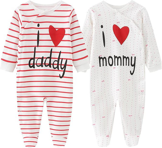 Baby and Toddler Footed One-Piece Romper Jumpsuit Cotton Baby Clothes Play Infant Girls Boys Newborn Outfits